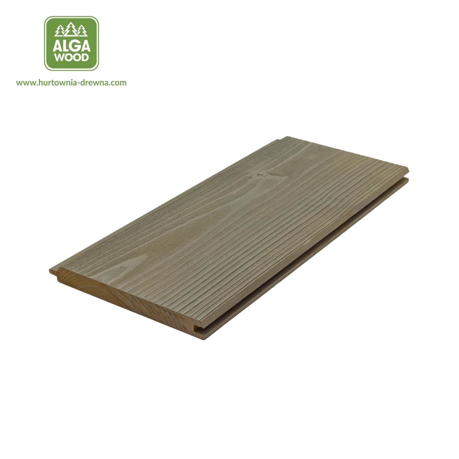 Planche Épicéa Thermo Brossé 19×185 PHASE GRIS GRAPHITE classe NATUR – AlgaWood