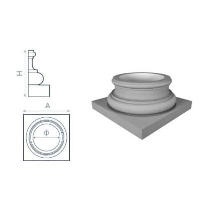 Base de colonne PK2