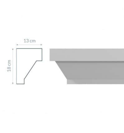 Corniche GM6 moderne : design est minimaliste