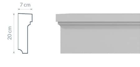 Corniche intermédiaire GP18 : Design Minimaliste