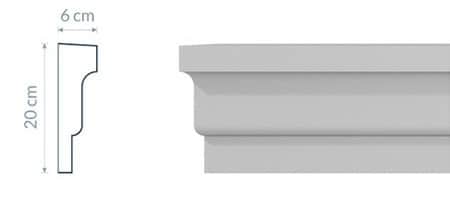 Corniche intermédiaire GP20 : Design Minimaliste