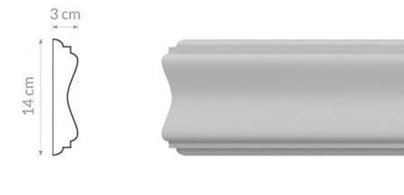 Moulure de Fenêtre L21 : Design contemporain avec angles vifs