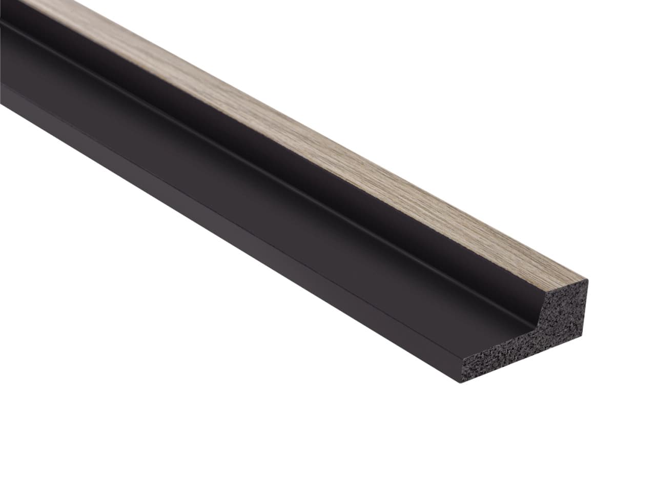Extrémité droite des lamelles Chêne gris en polymère – D1LM139L