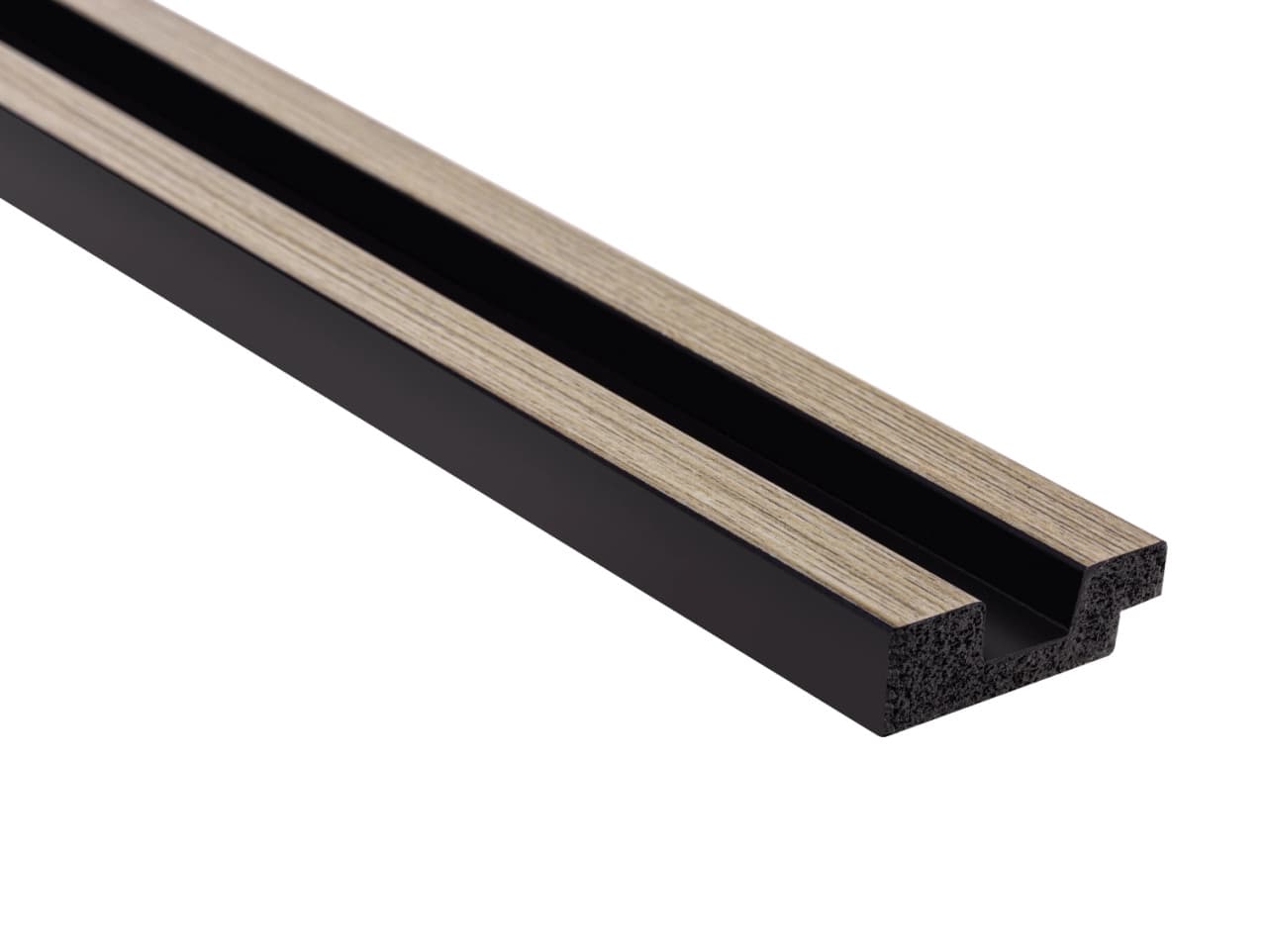 Gauche Stratifié Finition Chêne Gris en polymère – D1LM141