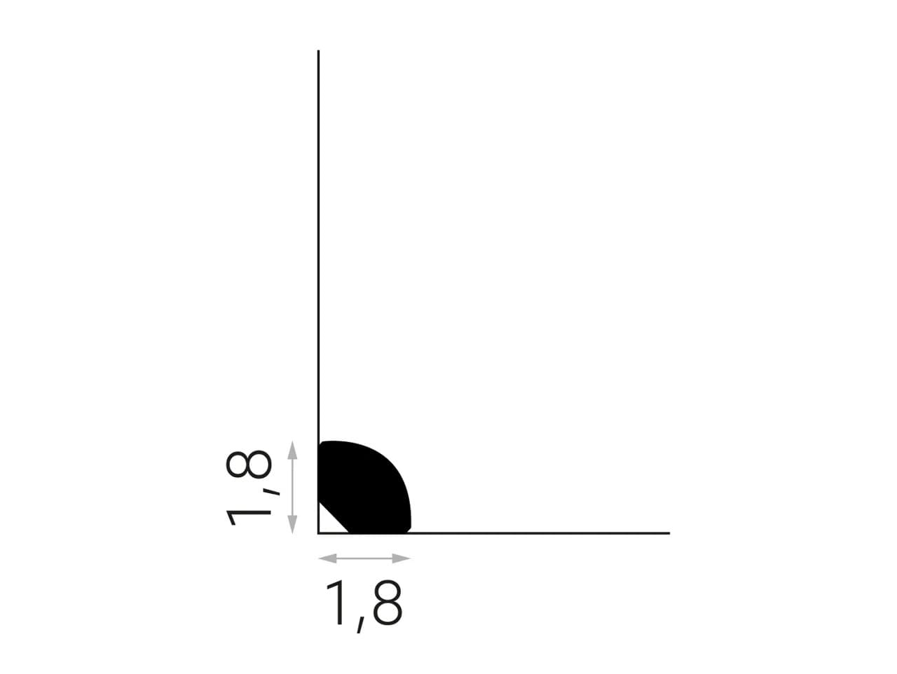 Plinthe en polymère – D1PL91T