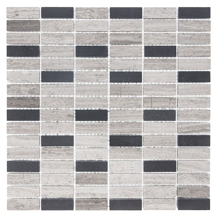 Mosaïque Woodstone Grey Block Mix 48