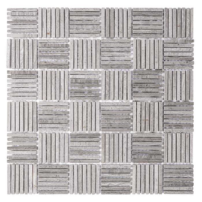 Mosaïque Woodstone Grey Tatami 48