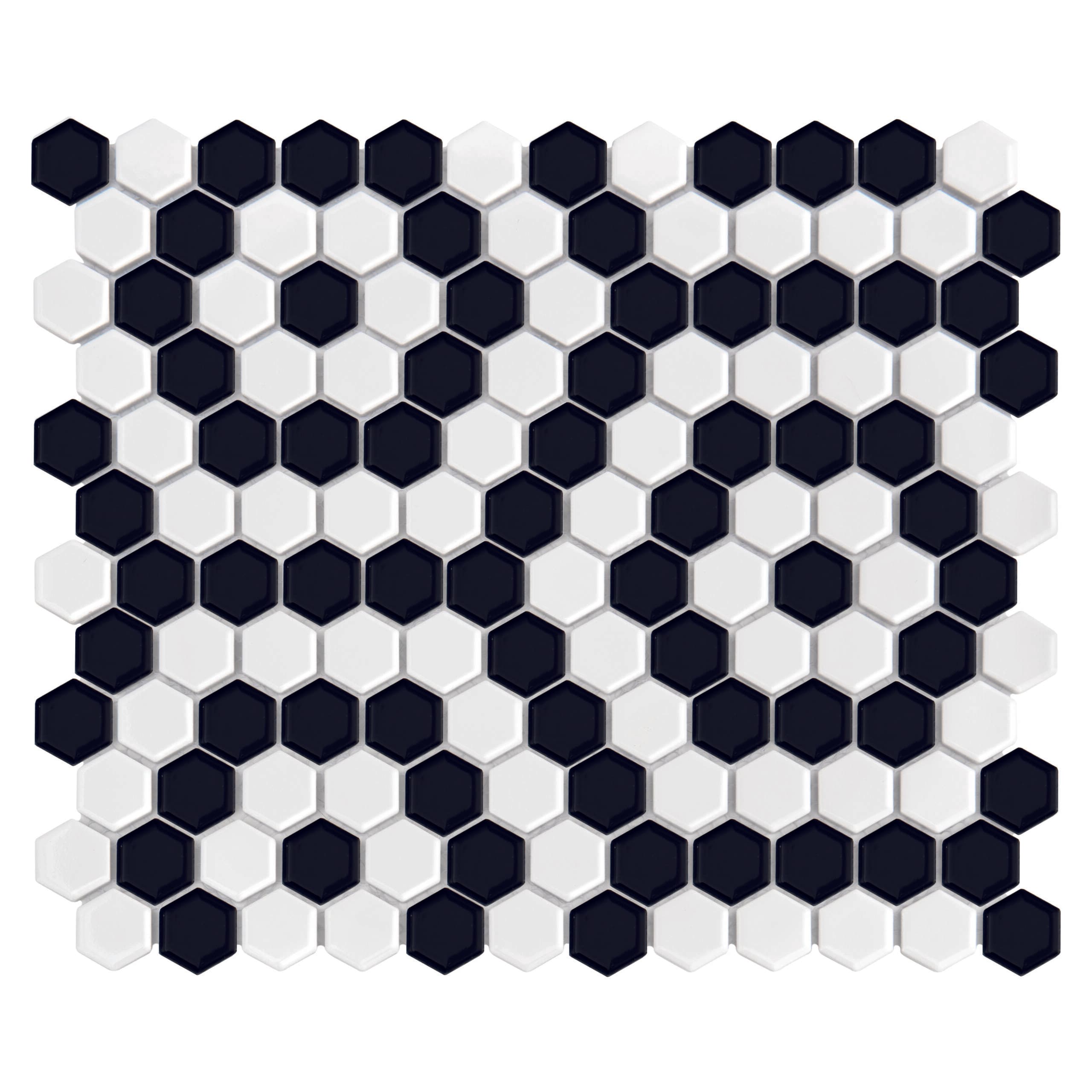 Mosaïque Mini Hexagon B&W Nano
