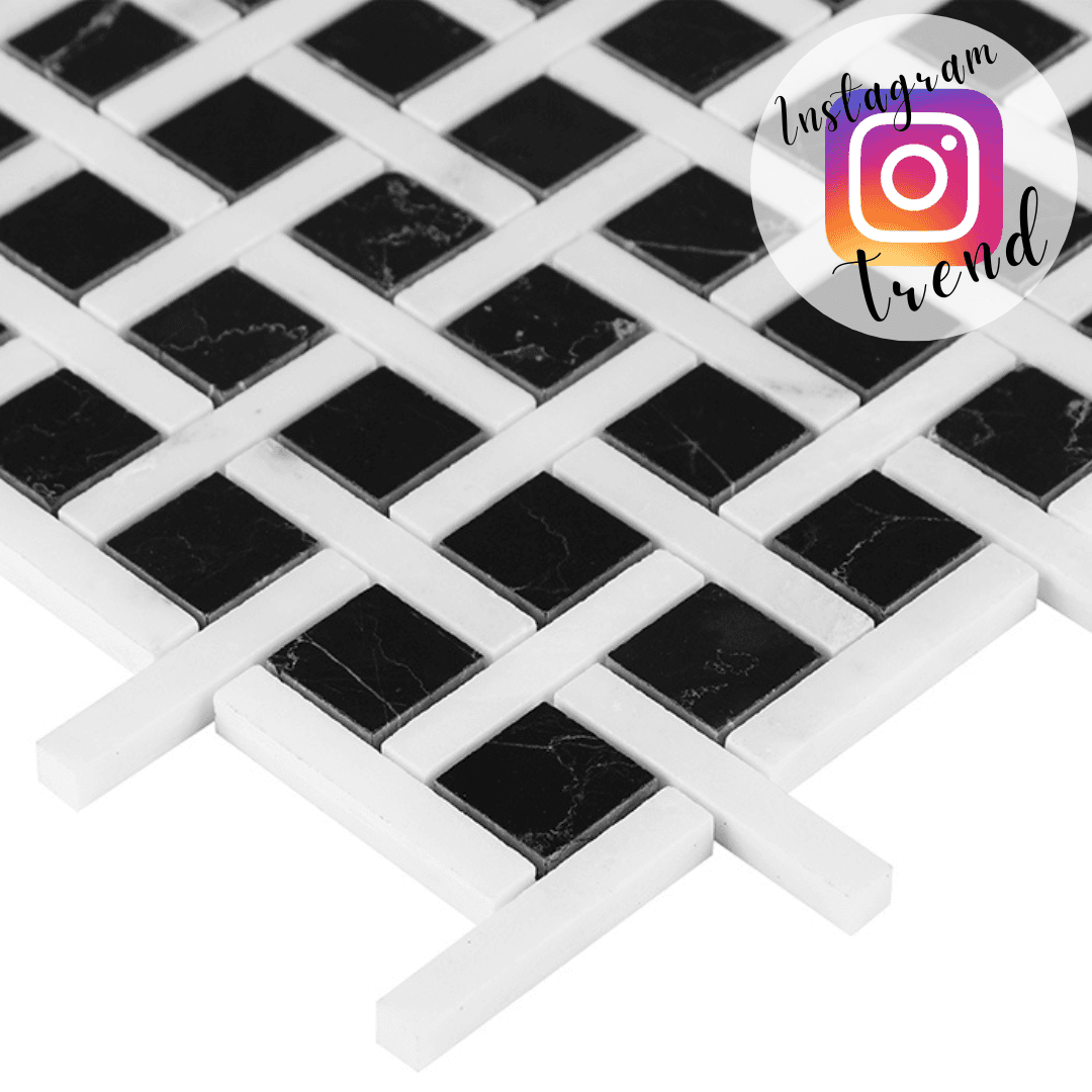 Mosaïque Pure Black BW02