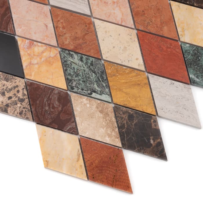 Mosaïque Emperador Rombic mix