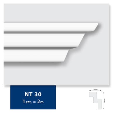 Carton de 260 mètres Corniche Plafond - 130 pièces