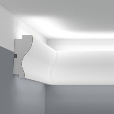Corniche courbée : design doux et élégant