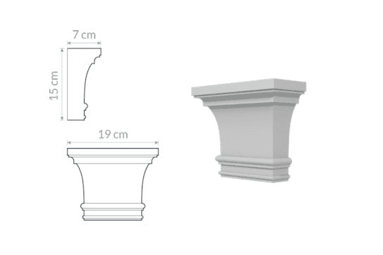 Support décoratif : style architectural classique