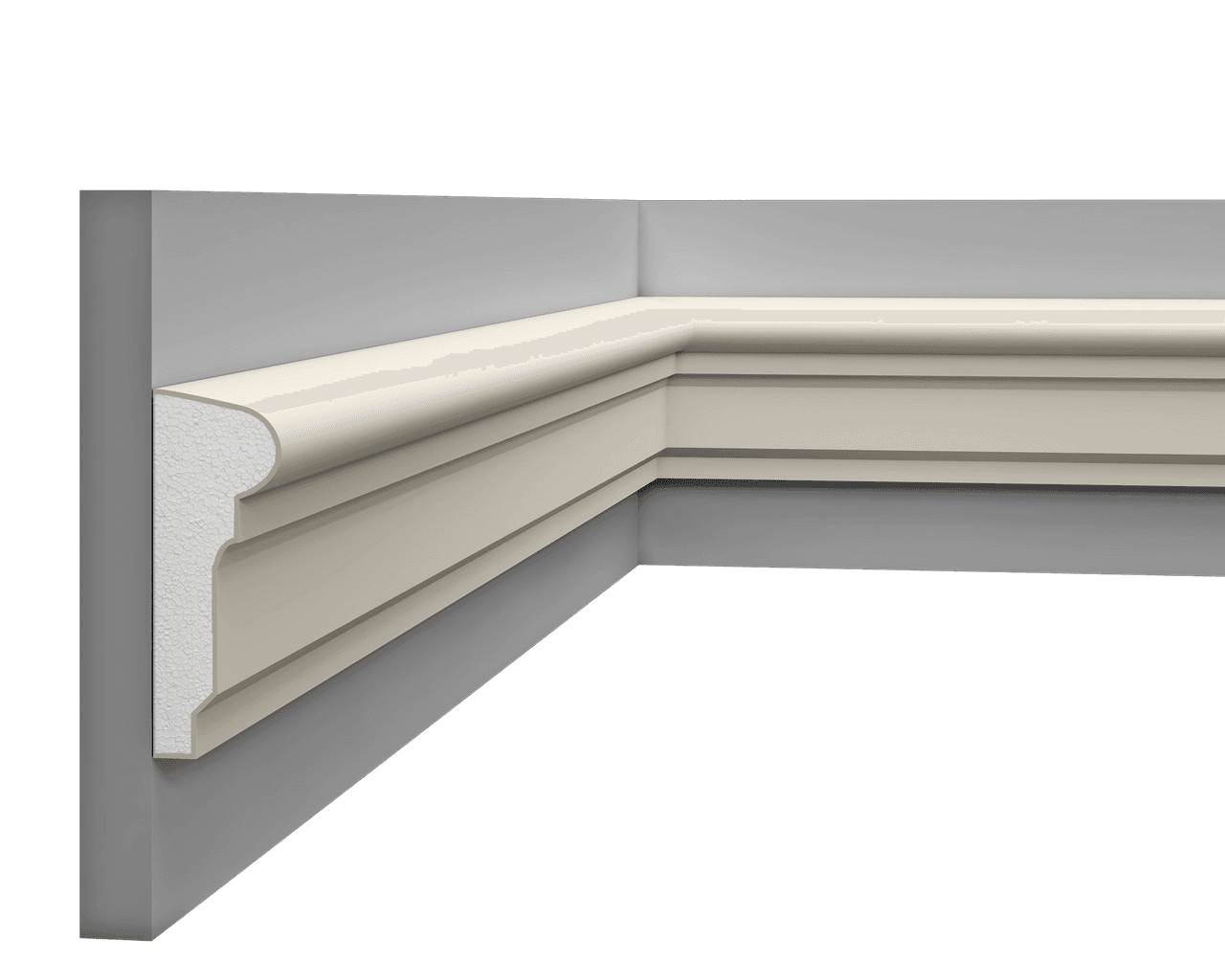 Moulure multifonctionnelle en polystyrène – D9ML261
