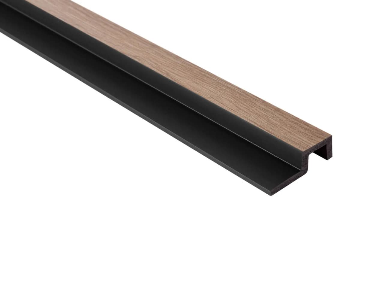 Extrémité droite de la lamelle Chêne gris en polymère – D1LM119L