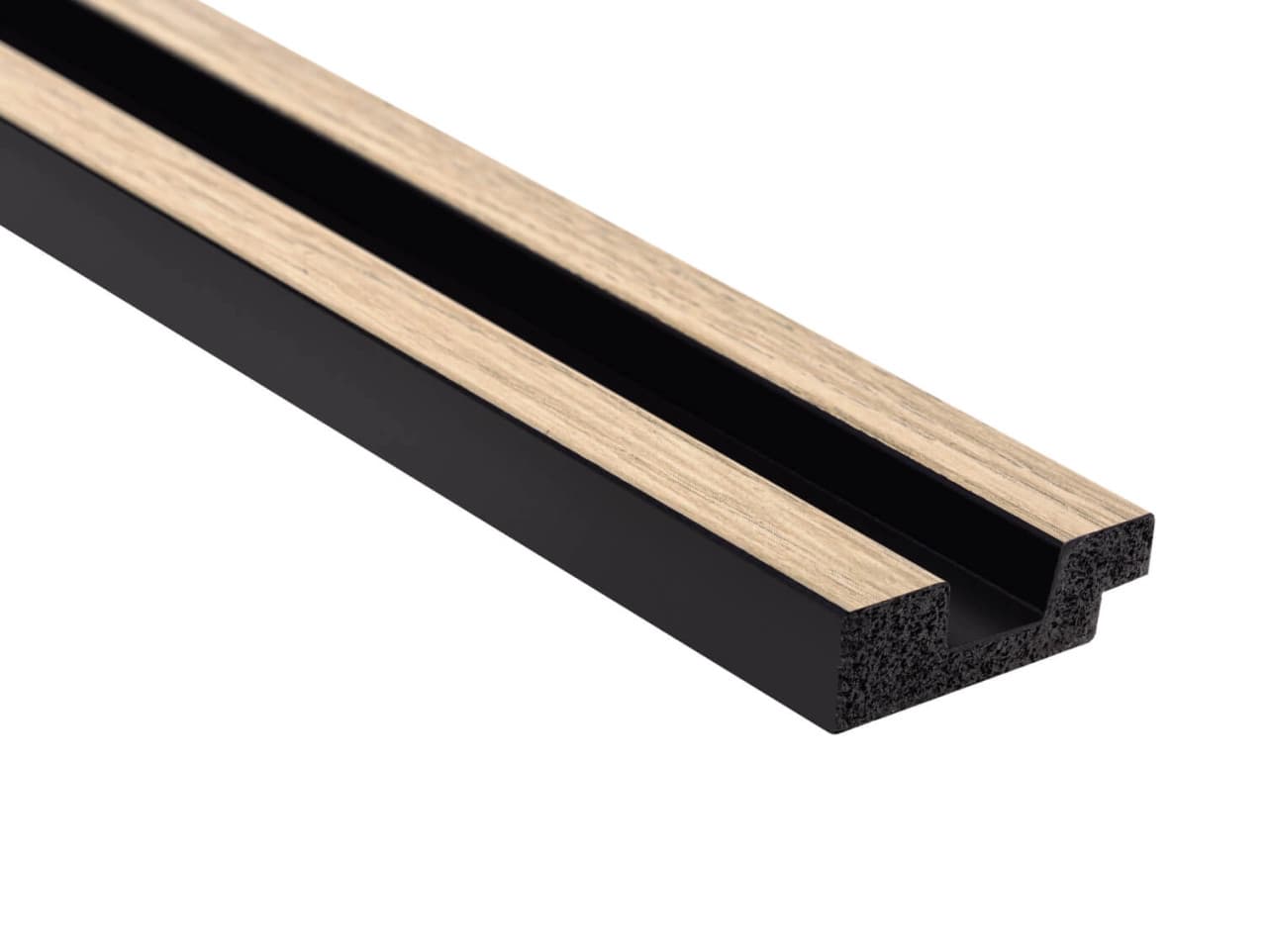 Extrémité gauche des planches Chêne clair en polymère – D1LM128
