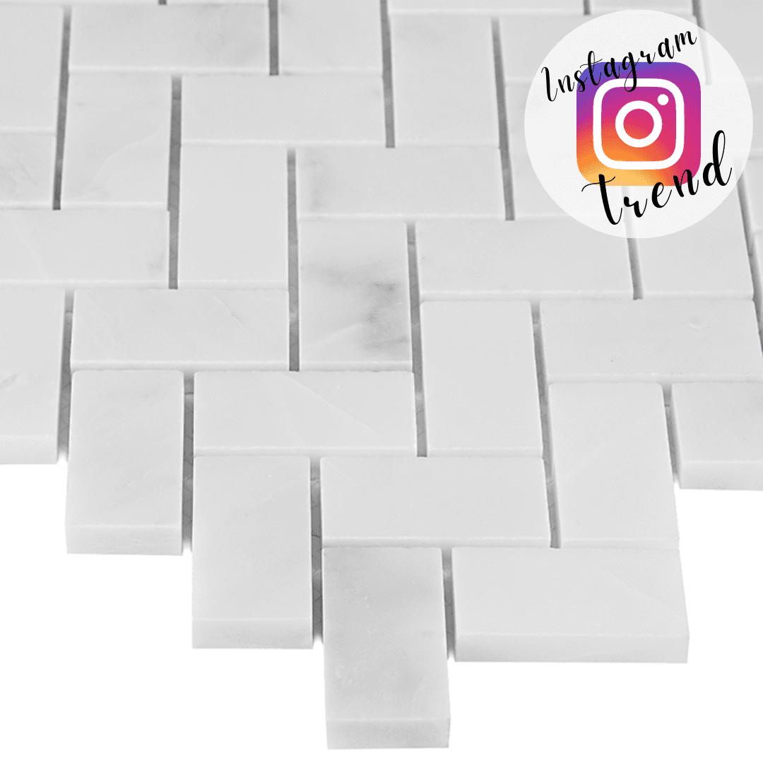 Mosaïque Eastern White Herringbone 48