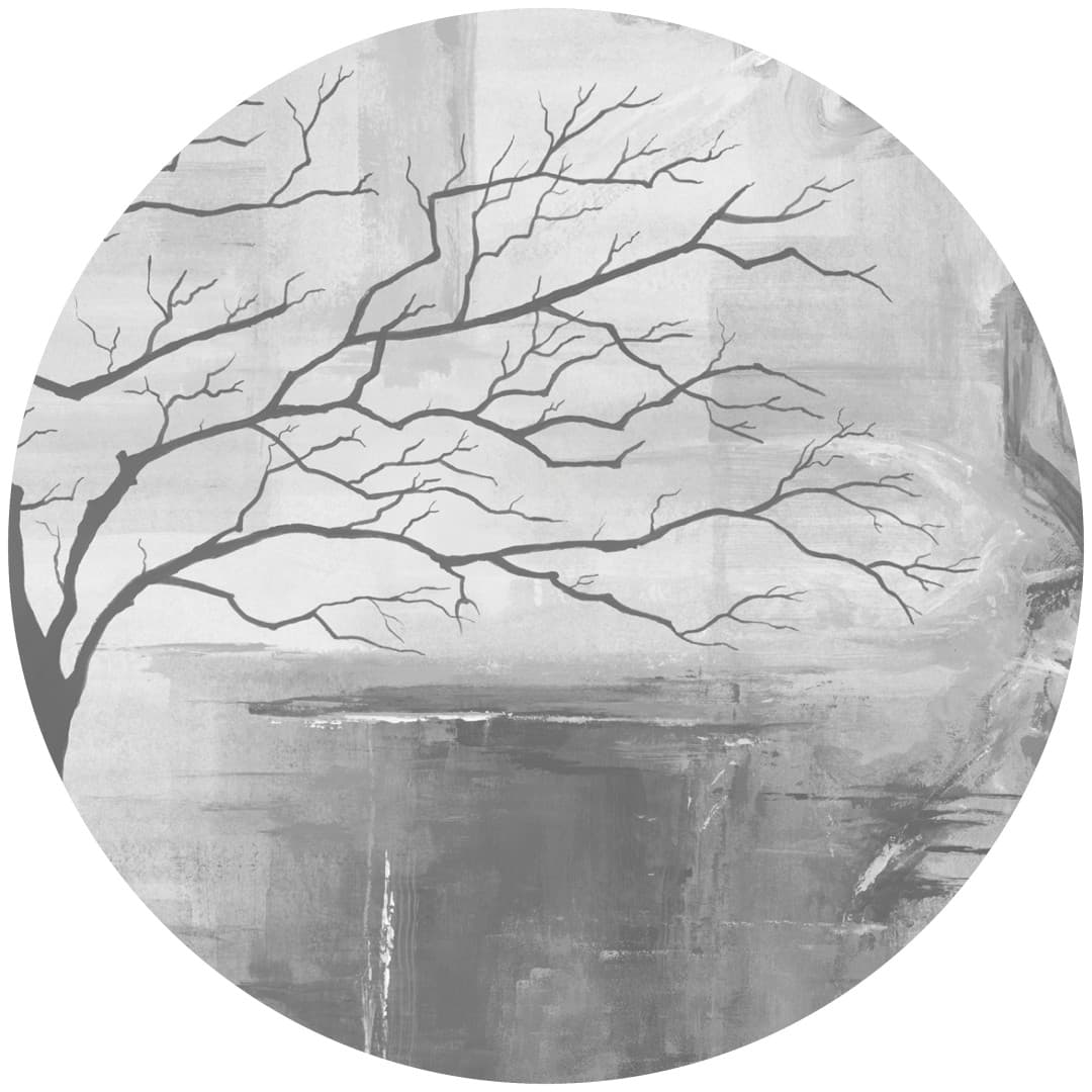Papier peint cercle Shadow Crown 3