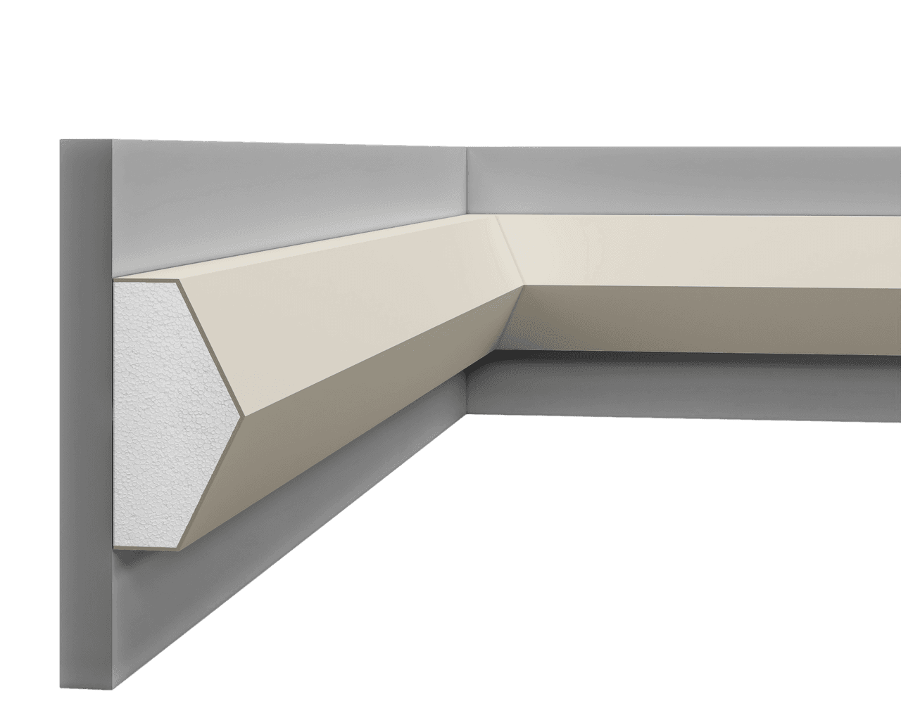 Profil multifonctionnel en polystyrène – D9PF06
