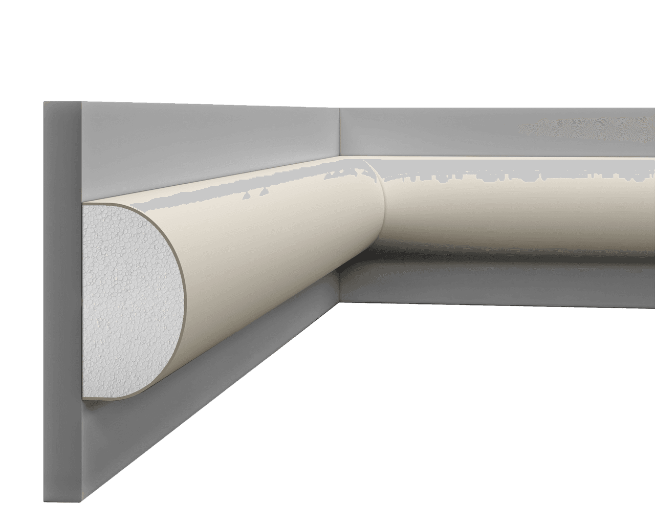Profil multifonctionnel en polystyrène – D9PF07