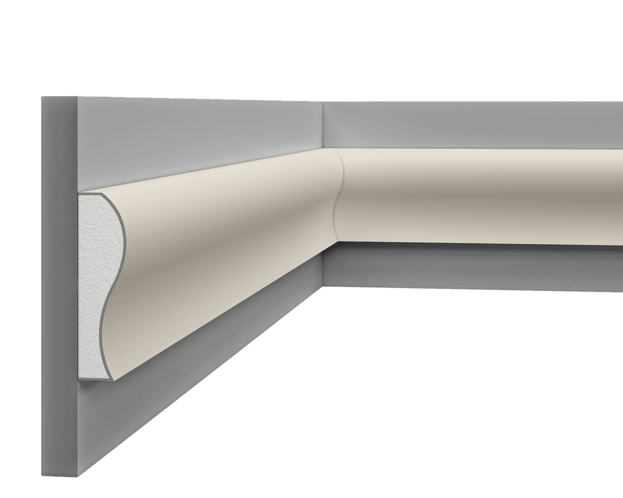 Profil multifonctionnel en polystyrène – D9PF08
