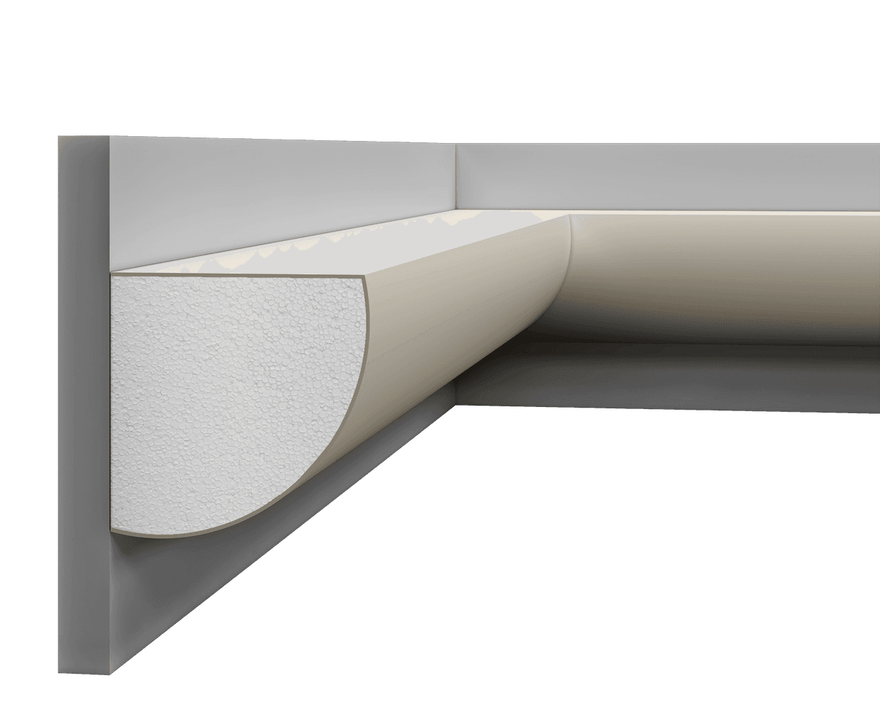 Moulure multifonctionnelle en polystyrène – D9PF28