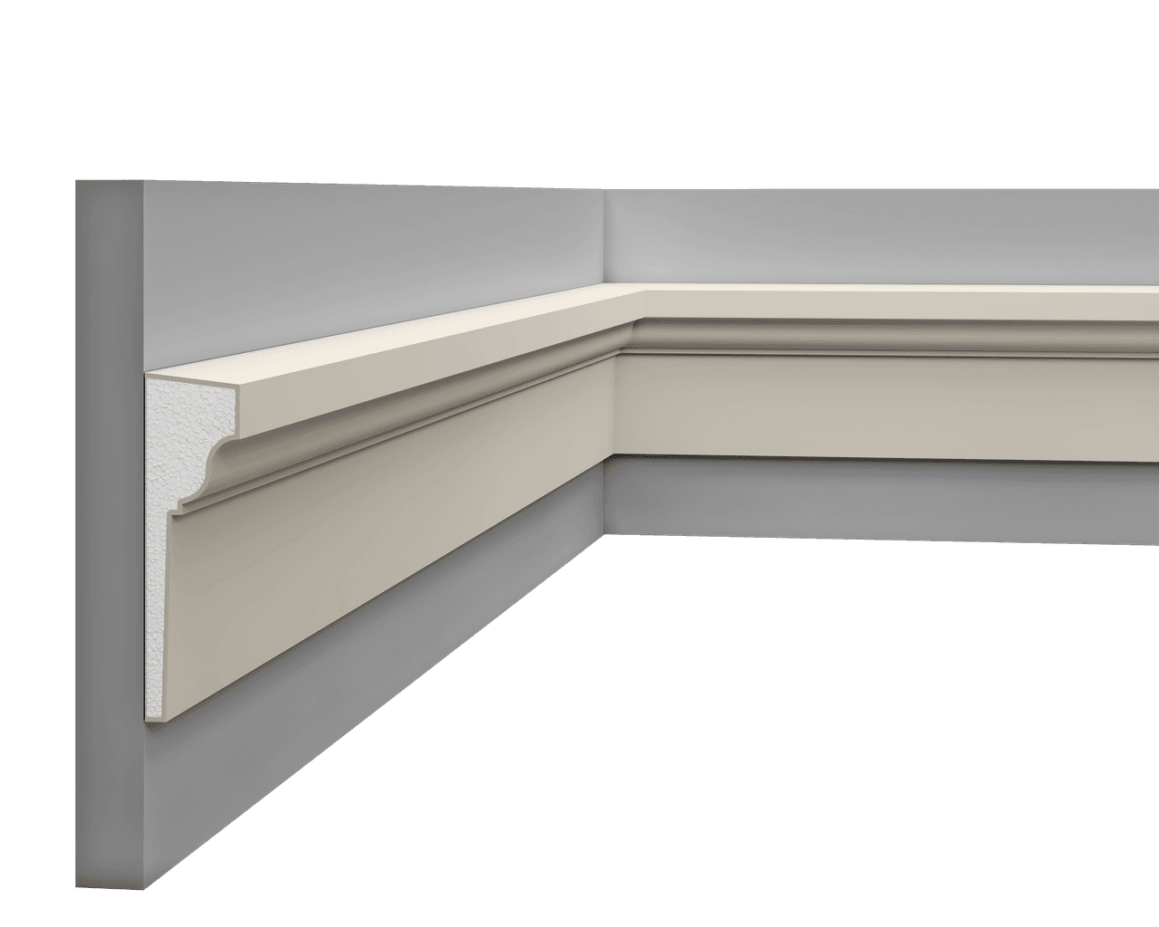 Profil multifonctionnel en polystyrène – D9PF33