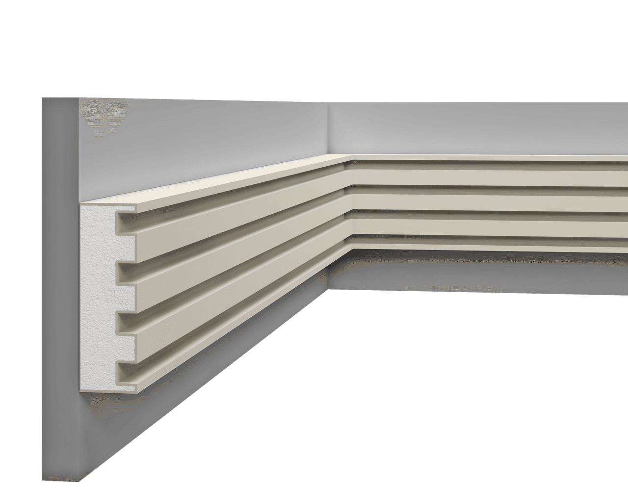 Moulure multifonctionnelle en polystyrène – D9PF37