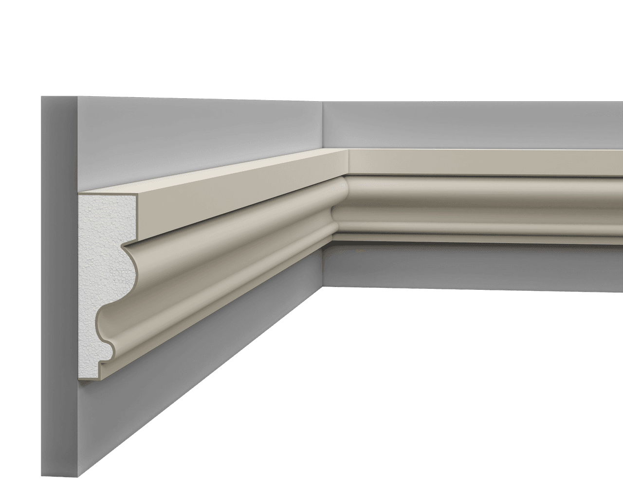 Moulure multifonctionnelle en polystyrène – D9PF40
