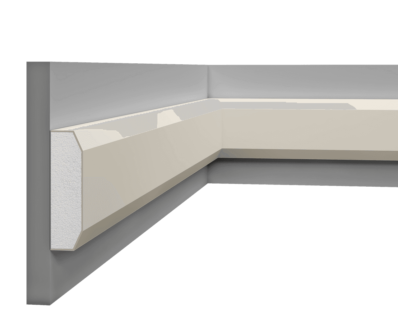 Moulure multifonctionnelle en polystyrène – D9PF55