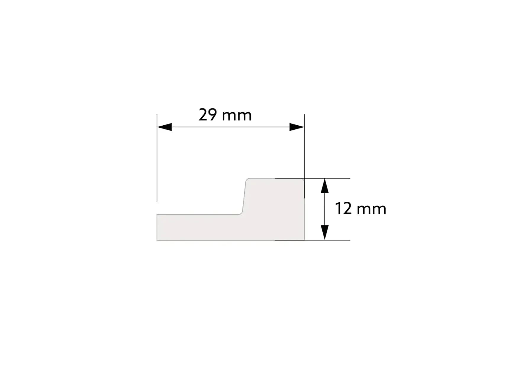 Extrémité droite de la lamelle Chêne naturel L0105R