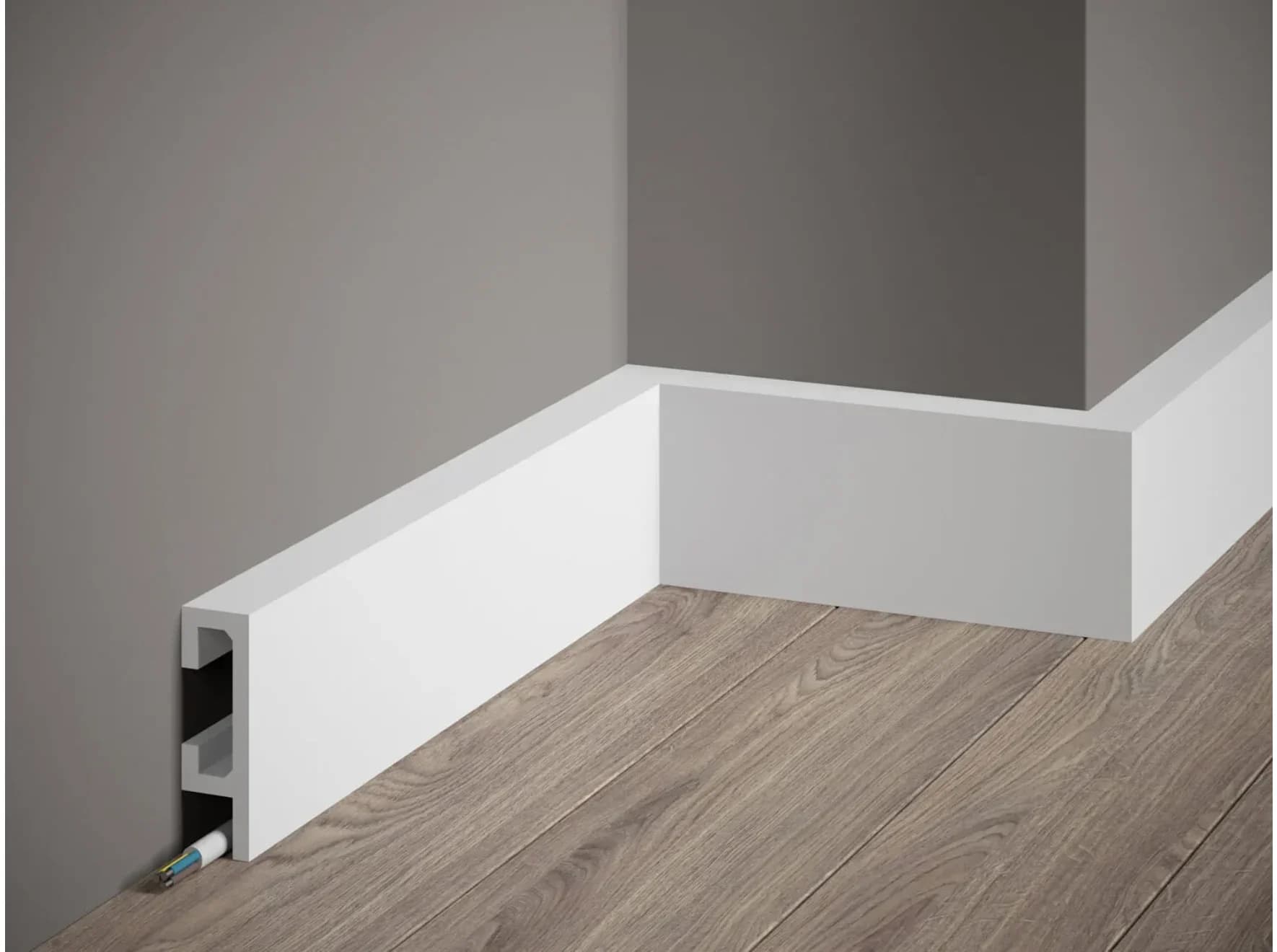 Plinthe Premium en polymère – D1PL38T