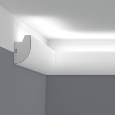 Corniche lumineuse : design simple