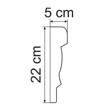 Corniche intermédiaire : design classique et élégant – vue 3