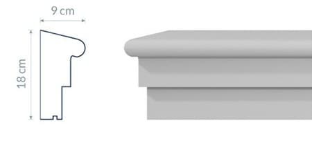 Corniche intermédiaire : Détail Architectural Raffiné – vue 2