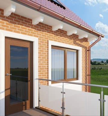 Corbeau Décoratif De Façade : Profil concave élégant – vue 2