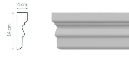 Moulure de Fenêtre : Finition ornementale à détails sculptés – vue 2