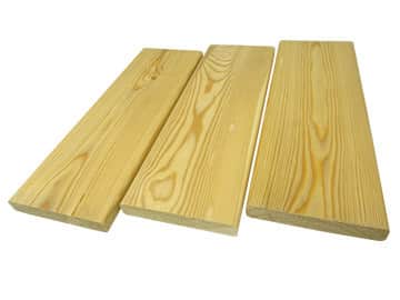 Planche de mélèze de Sibérie 2 × 12 cm, classe AB, 3 m ou 4 m