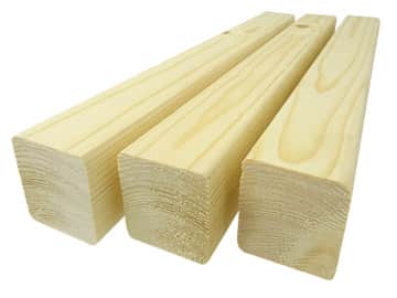 Bois équarri raboté épicéa/pin 45×45, classe AB