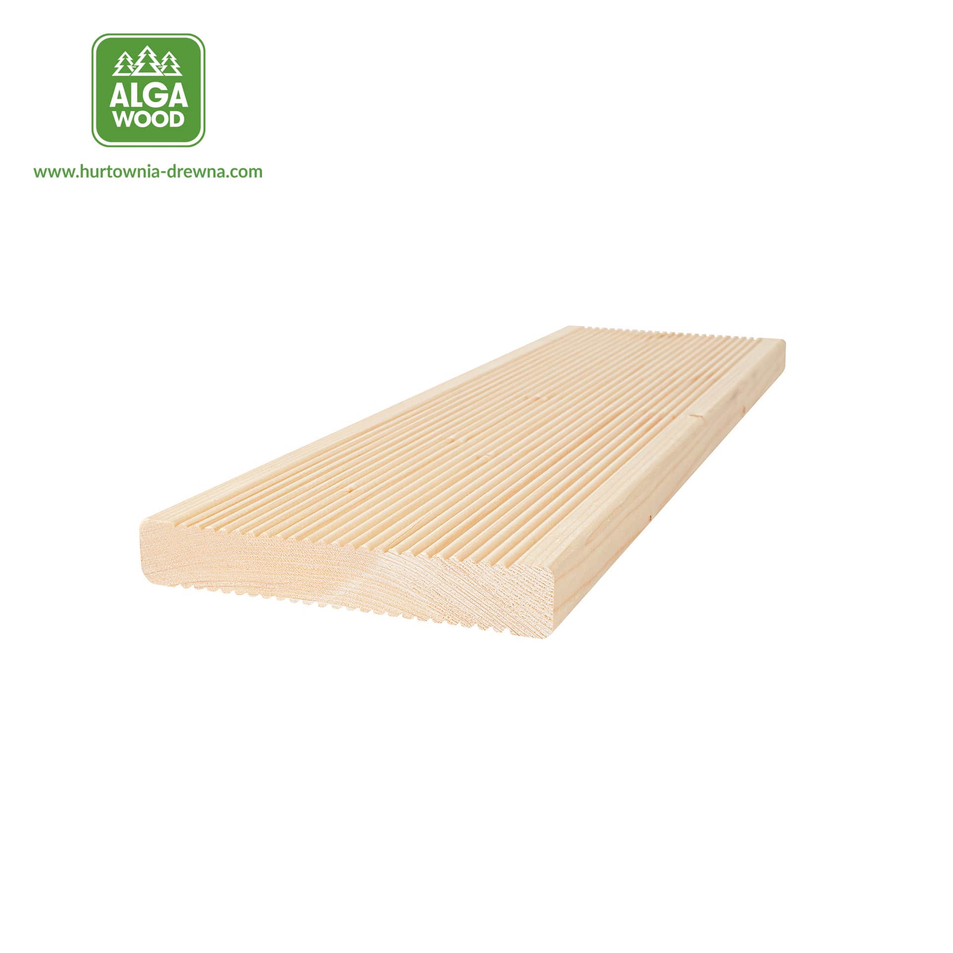 Epicéa scandinave 28×145, lame de terrasse rainurée, classe AB