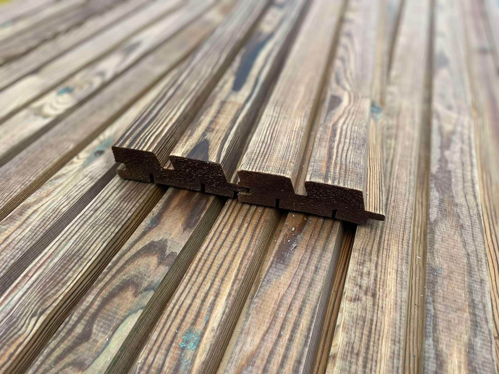 36×120 Pin imprégné sous pression RHOMBUS x2 BRUN classe AB