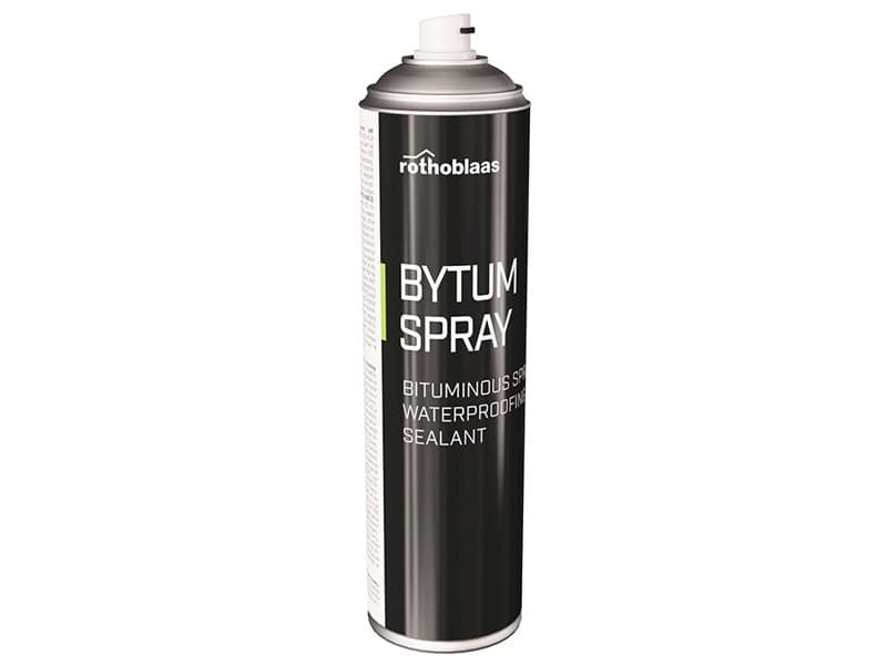 Membrane d'étanchéité bitumineuse en spray Rothoblaas BYTUM 500 ml couvrant 4 m²