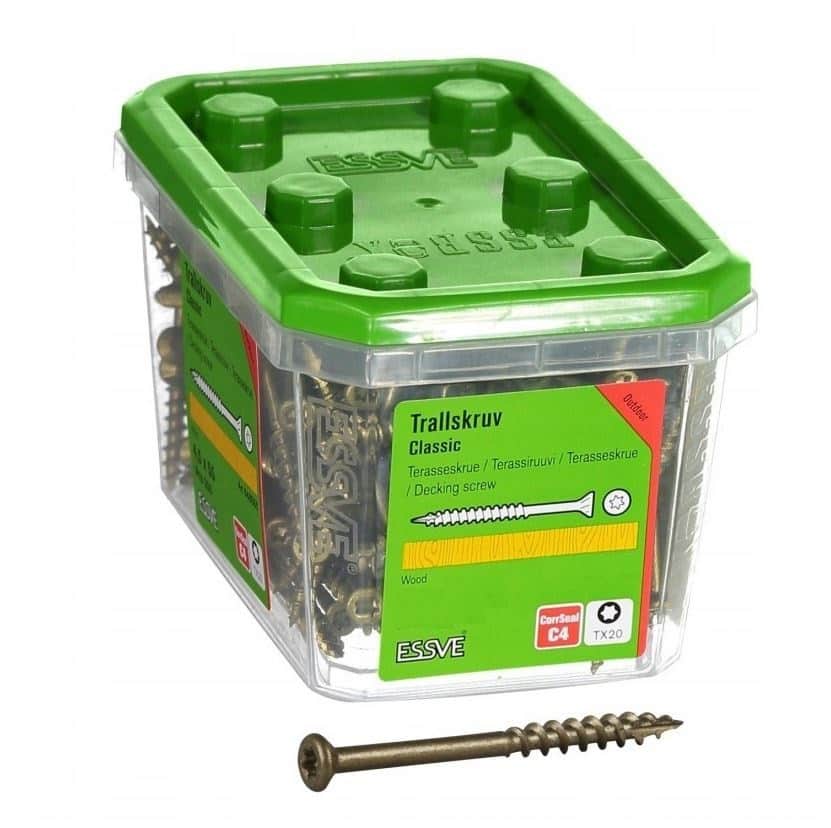 Vis à bois ESSVE Corrseal C4 0,4 × 5 cm TORX 20 – 200 pièces