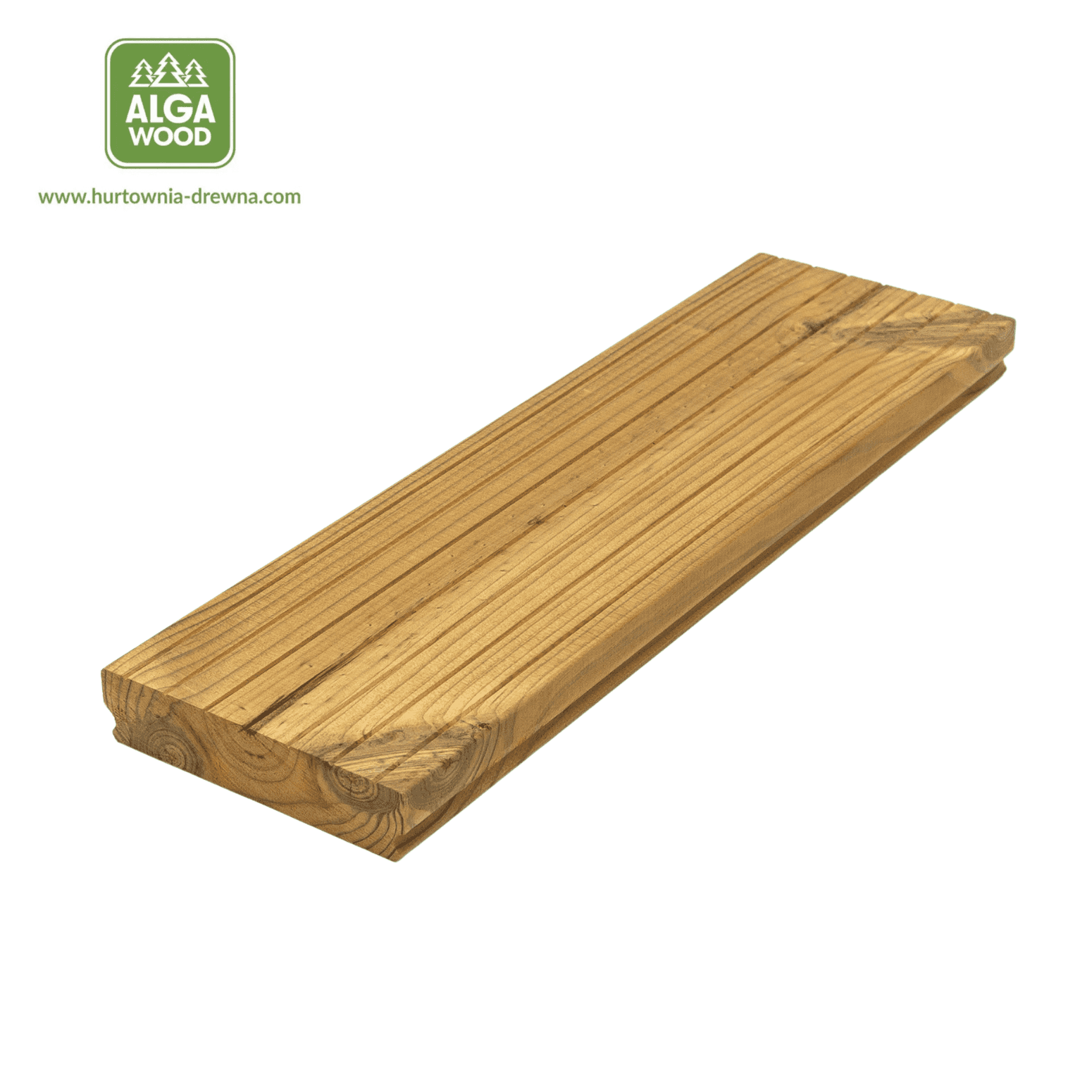 Lame de terrasse rainurée Thermo Sosna 26×117 BROfix classe AB – pose cachée