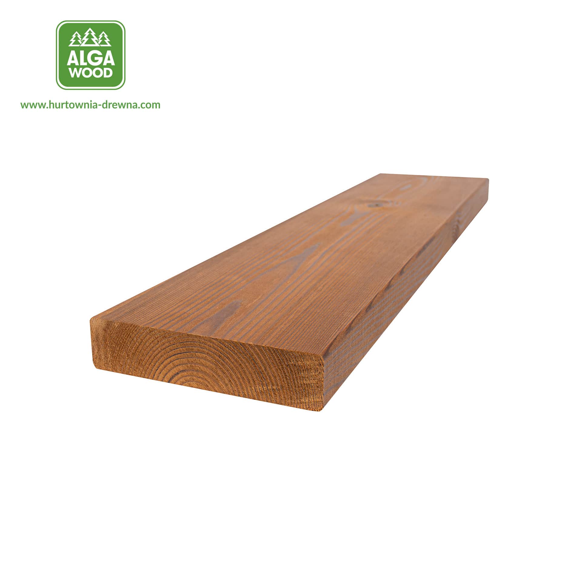 Planche rabotée Thermo Sosna 26×92 S4S classe AB – AlgaWood