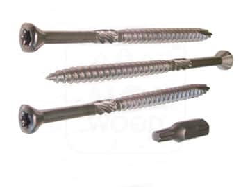 Vis à bois en acier inoxydable AISI 410 4 mm x 5 cm TORX 15 – paquet de 200 pièces