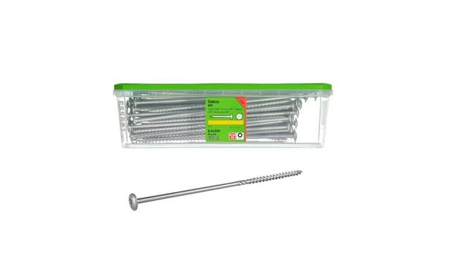 Vis à disque argentées ESSVE WAF Corsseal 8 × 24 cm (25 pièces)