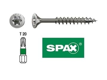 Vis à bois inox A2 4,5 x 5 cm TORX 20 terrasse façade – paquet de 200 pièces