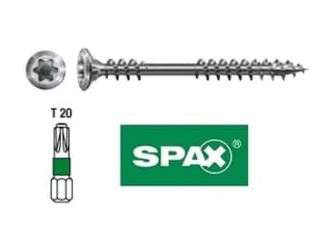 Vis à bois inox A2 vieil or 4,5 x 6 cm Terrasse Façade SPAX