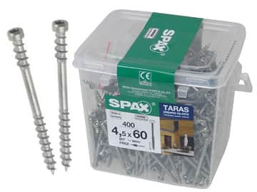 Vis à bois SPAX zinc jaune 4,5 x 5 cm TORX 20 – Paquet de 500